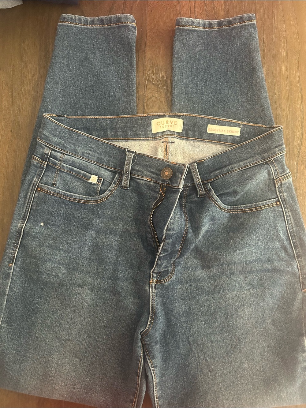 Curve Appeal Blue Denim Jeans - Essential Skinny